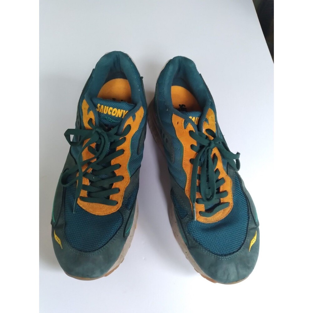 Saucony Retro Running Shoes‎ Green Orange Athletic Sneakers Vintage Sport Style